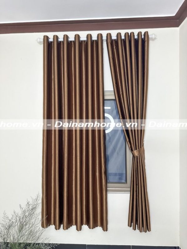 Mẫu rèm cửa màu nâu đồng Đại Nam Home