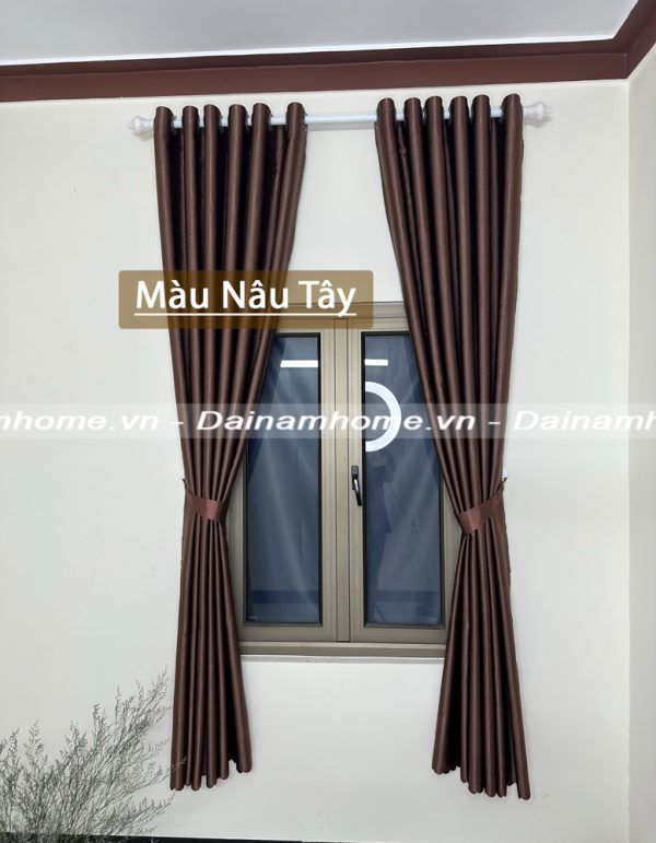 Rèm cửa sổ cản nắng màu nâu tây