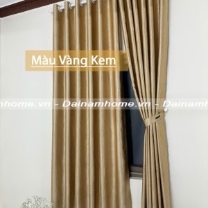 Rèm cửa sổ cản nắng màu vàng kem