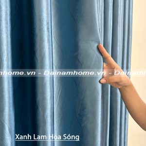 Rèm cửa sổ cản nắng màu xanh lam