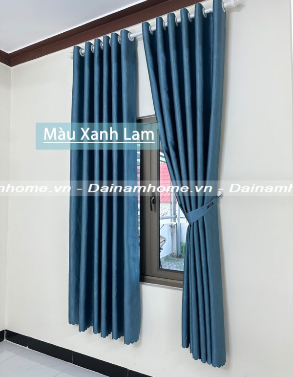 Rèm cửa sổ cản nắng màu xanh lam