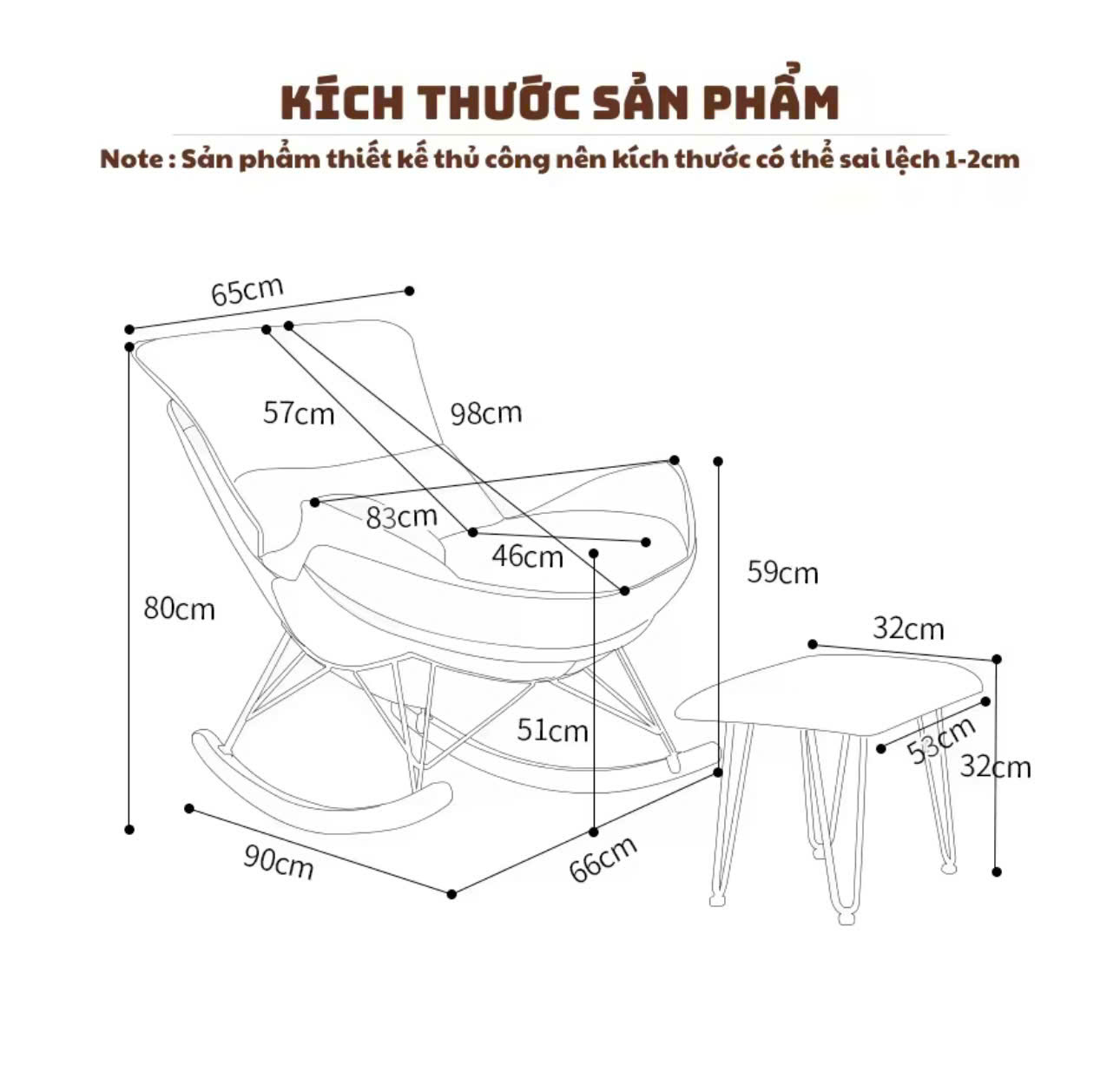 kich thuoc ghe thu gian bap benh tom