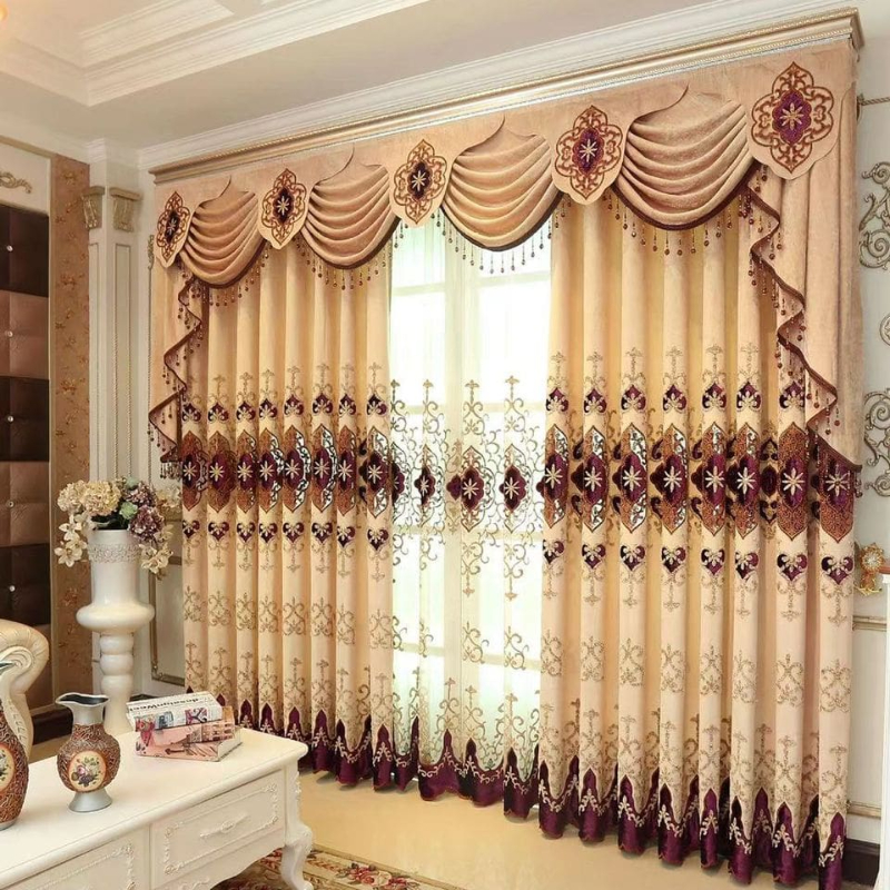 5 Bí quyết chọn rèm cửa phòng khách đẹp ưng ý nhất Rèm cửa phòng khách phong cách tân cổ điển đầy sang trọng