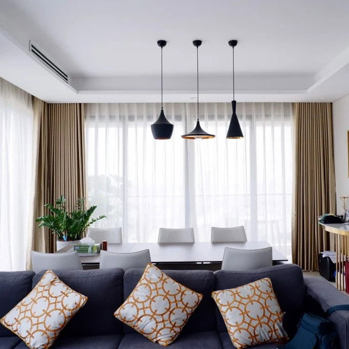Rèm Cửa Phòng Bếp - Giải Pháp Trang Trí & Tiện Ích Rèm cửa phòng bếp giúp hạn chế bụi bẩn từ bên ngoài xâm nhập vào không gian bếp